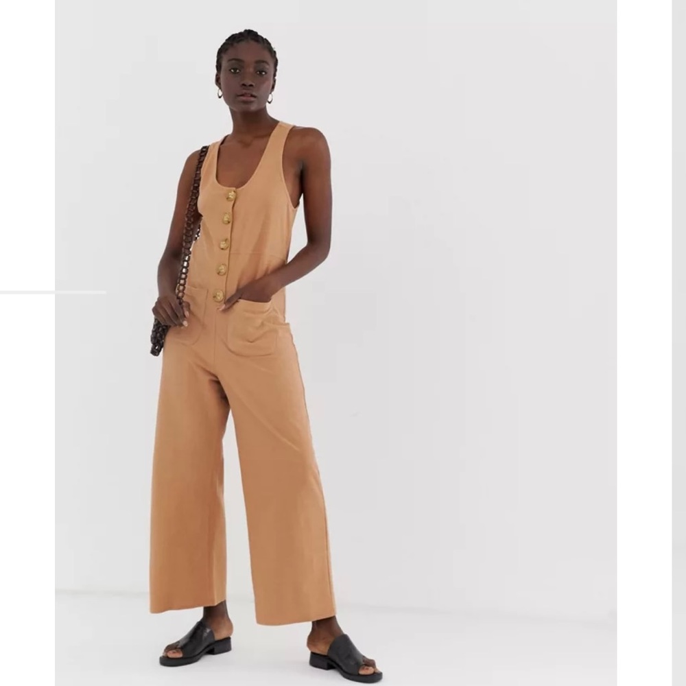 ASOS DESIGN minimal
jumpsuit with button front